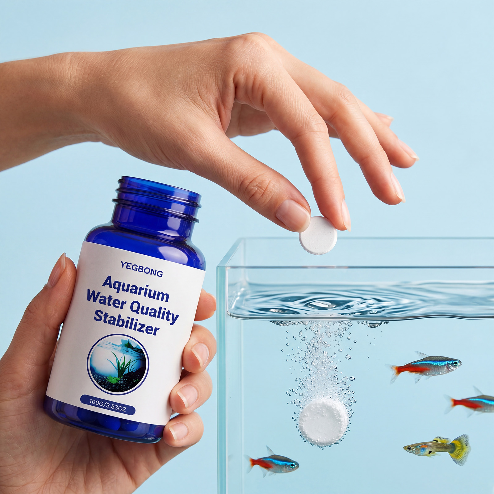 Aquarium Fish Vitamin - YEGBONG Aquarium Water Stabilizer Chlorine Remover