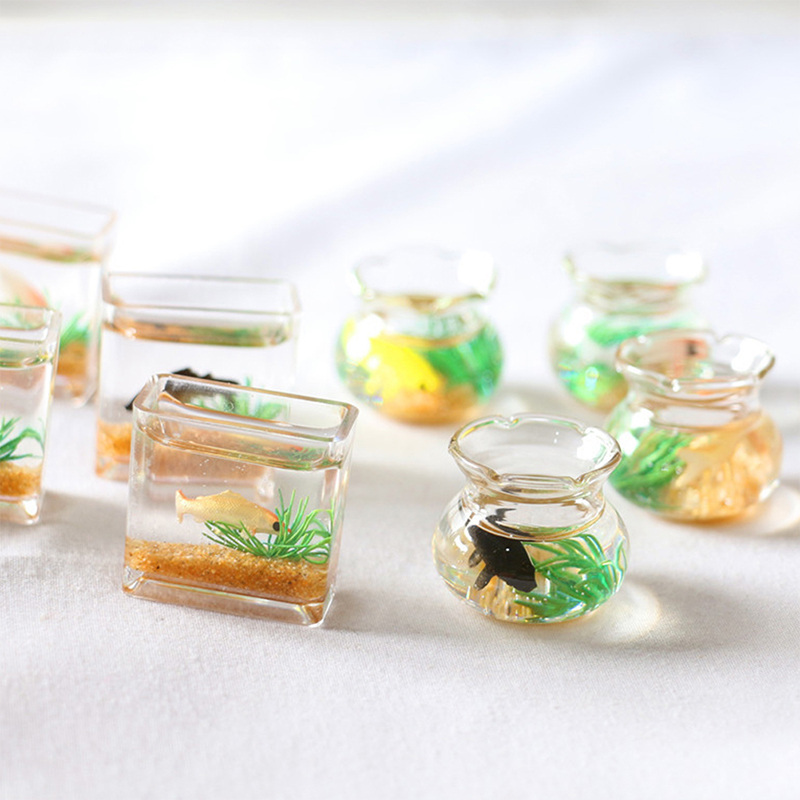 Aquarium Fish Names - 1Pc Mini Fish Tank Random Color