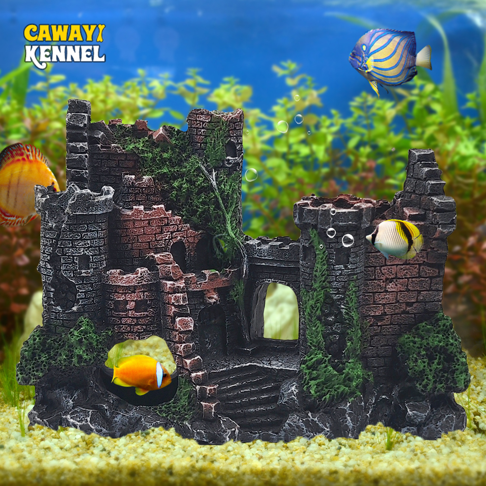 Aquarium Fish Names - Random Color Creative Castle Shape Fish