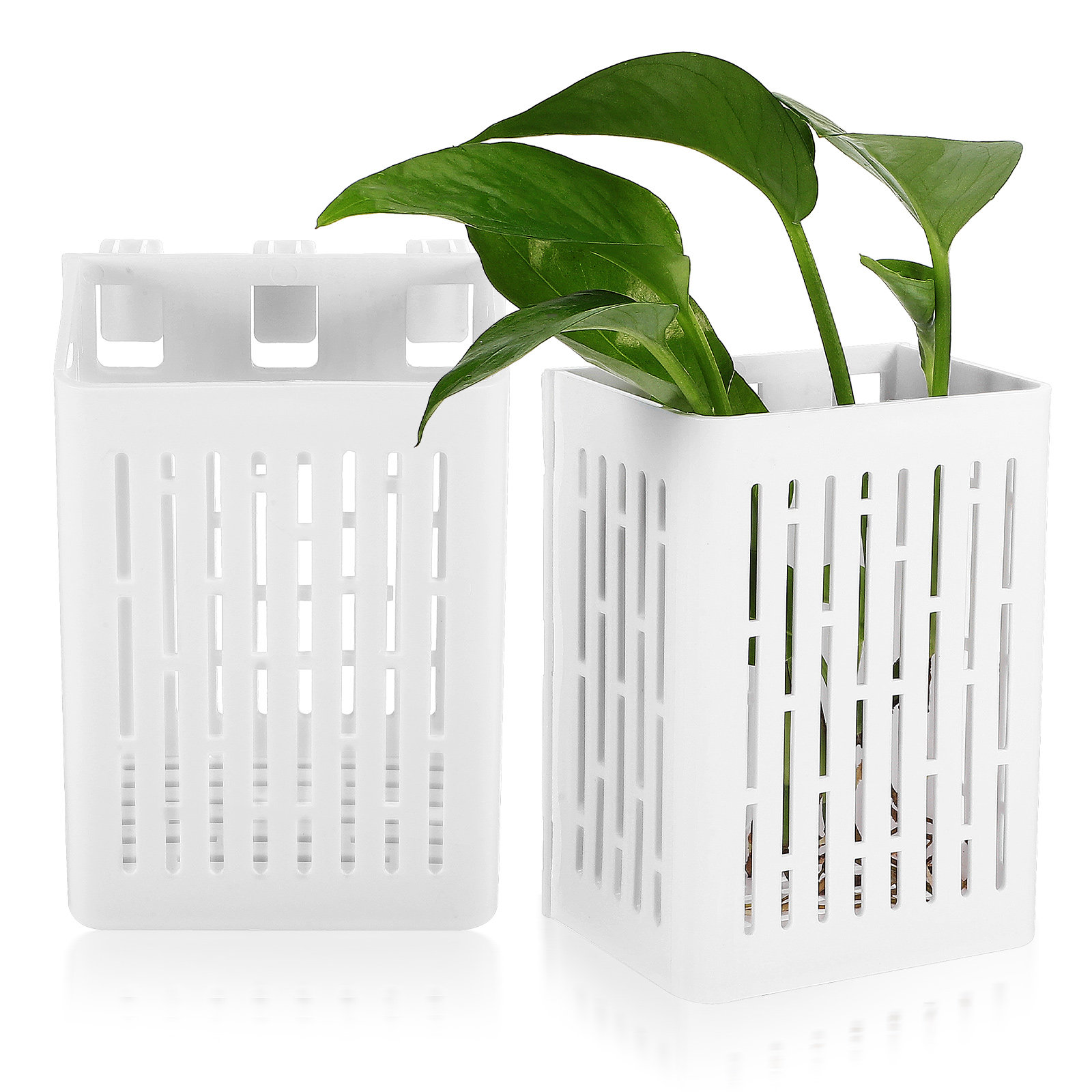 Aquarium Fish Pot - 2pcs Aquarium Plant Baskets Planter Cup