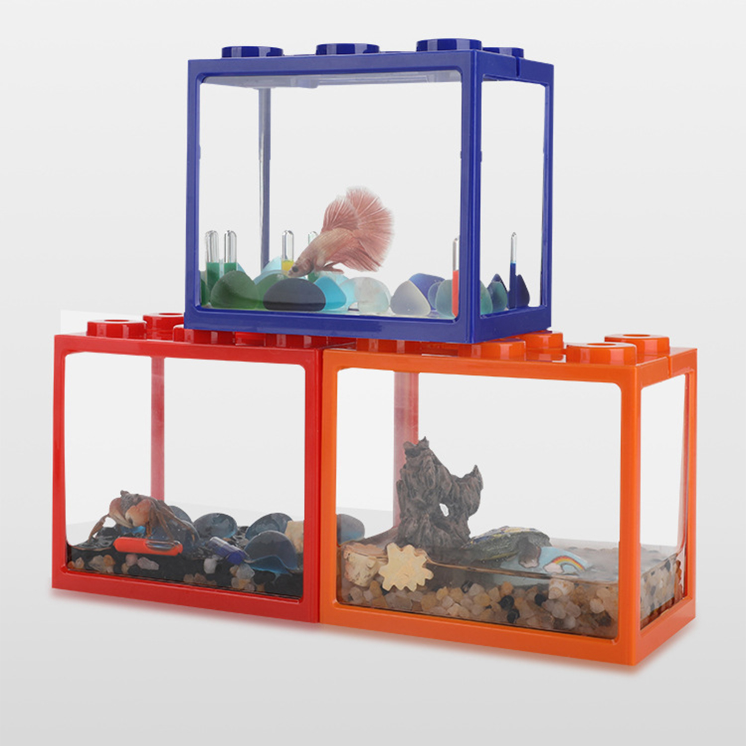 Box Fish In Aquarium - Plastic Betta Fish Tank Aquarium Fish
