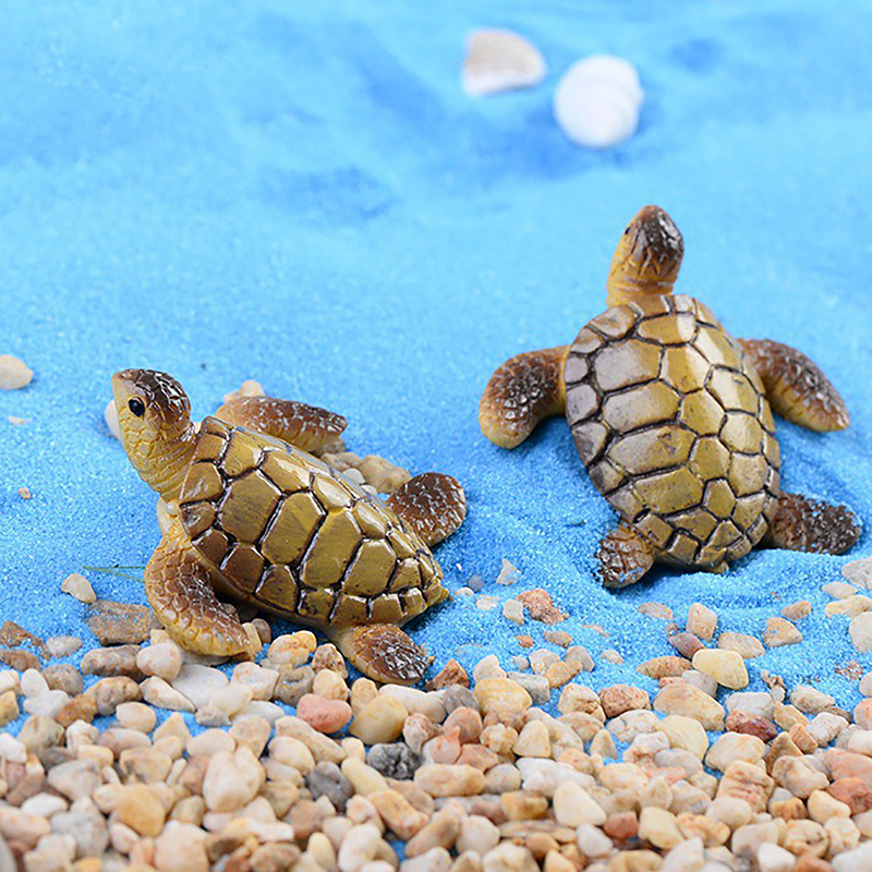Aquarium Fish Names - 1PC Mini Sea Turtle Model Resin