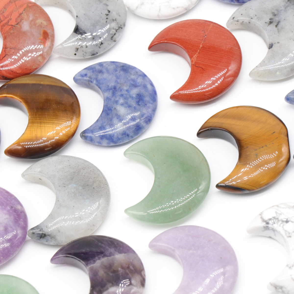 Aquarium Fish Names - Natural Stone Amethyst Lilac Flash Labradorite