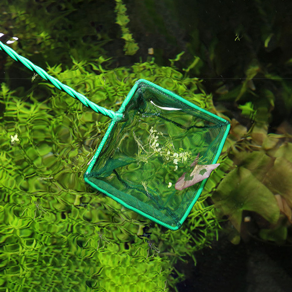 Aquarium Fish Net Small - 2Pcs Sturdy Plastic Fishing Net for