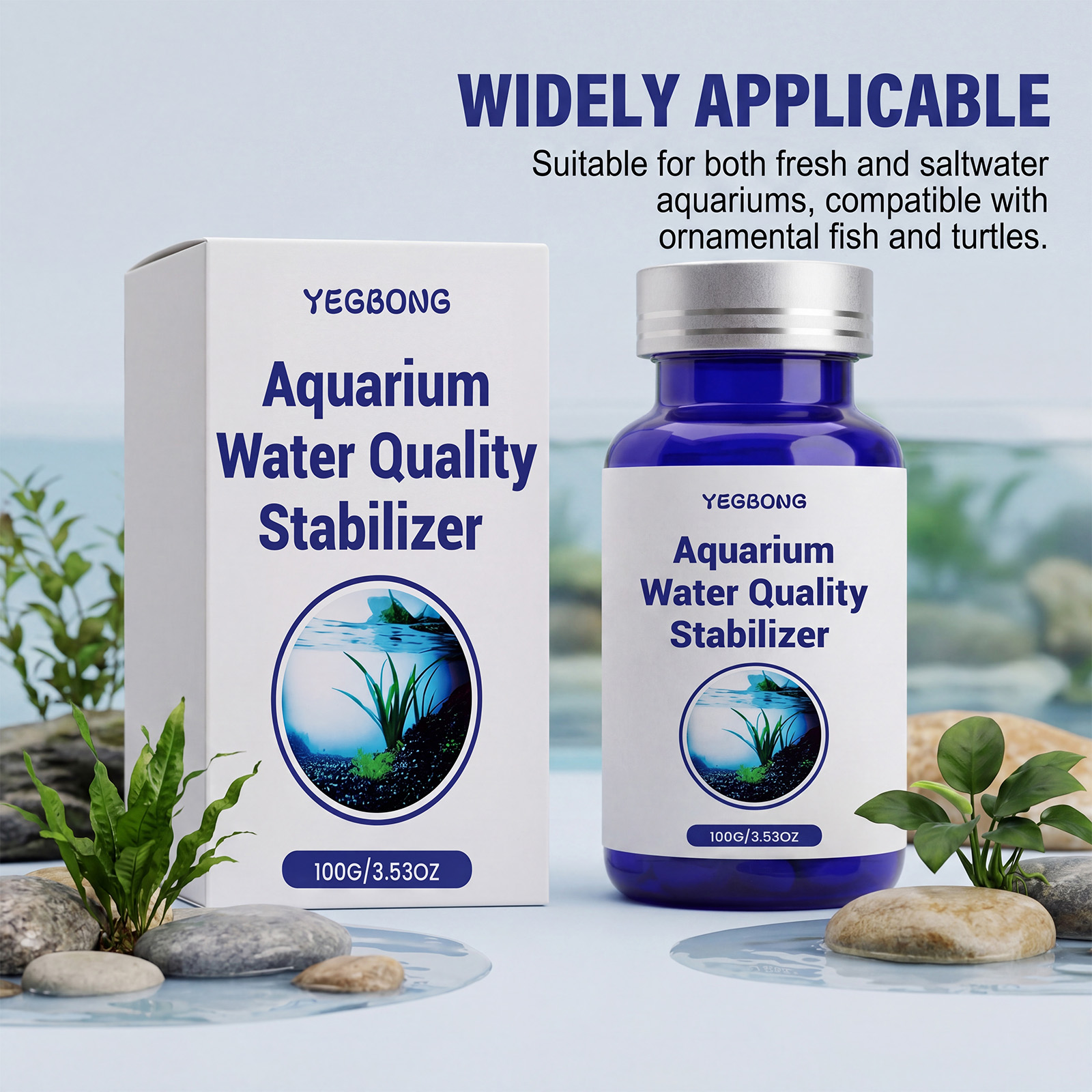 YEGBONG Aquarium Water Stabili - огляд і ціна Aquarium Fish Vitamin
