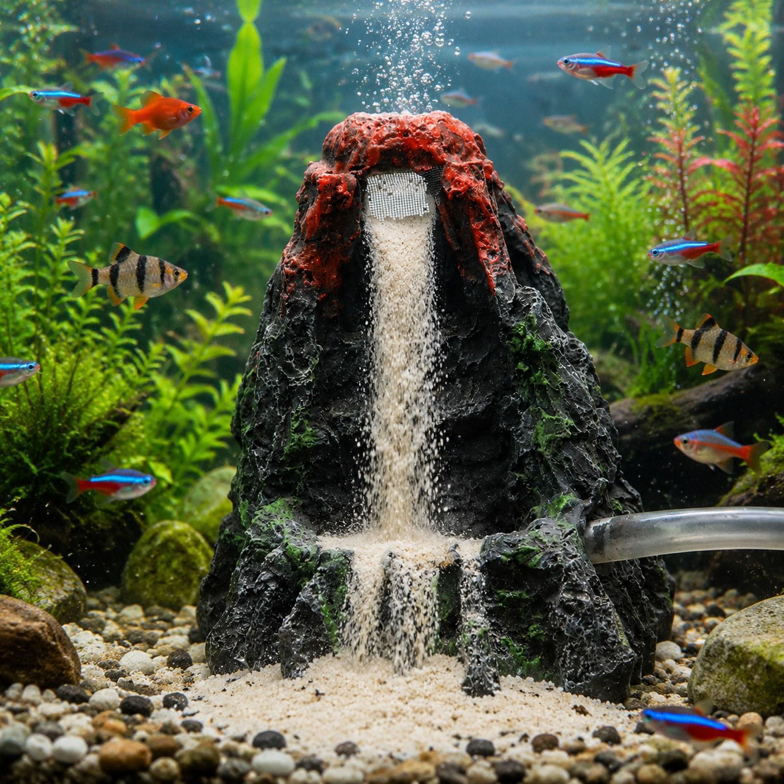 Aquarium Volcano Ornament Prop - огляд і ціна Aquarium Fish Unique