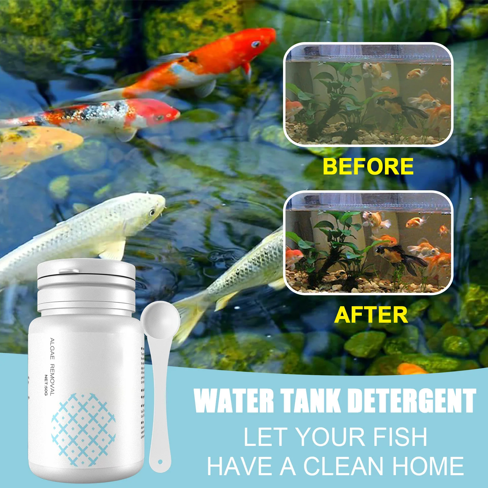 Algae Control Tablets for Aqua - огляд і ціна Aquarium Fish Vitamin