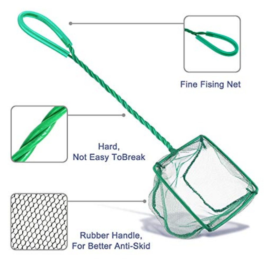 Aquarium Fish Nets, 4 Inch Sma - огляд і ціна Aquarium Fish Net Small