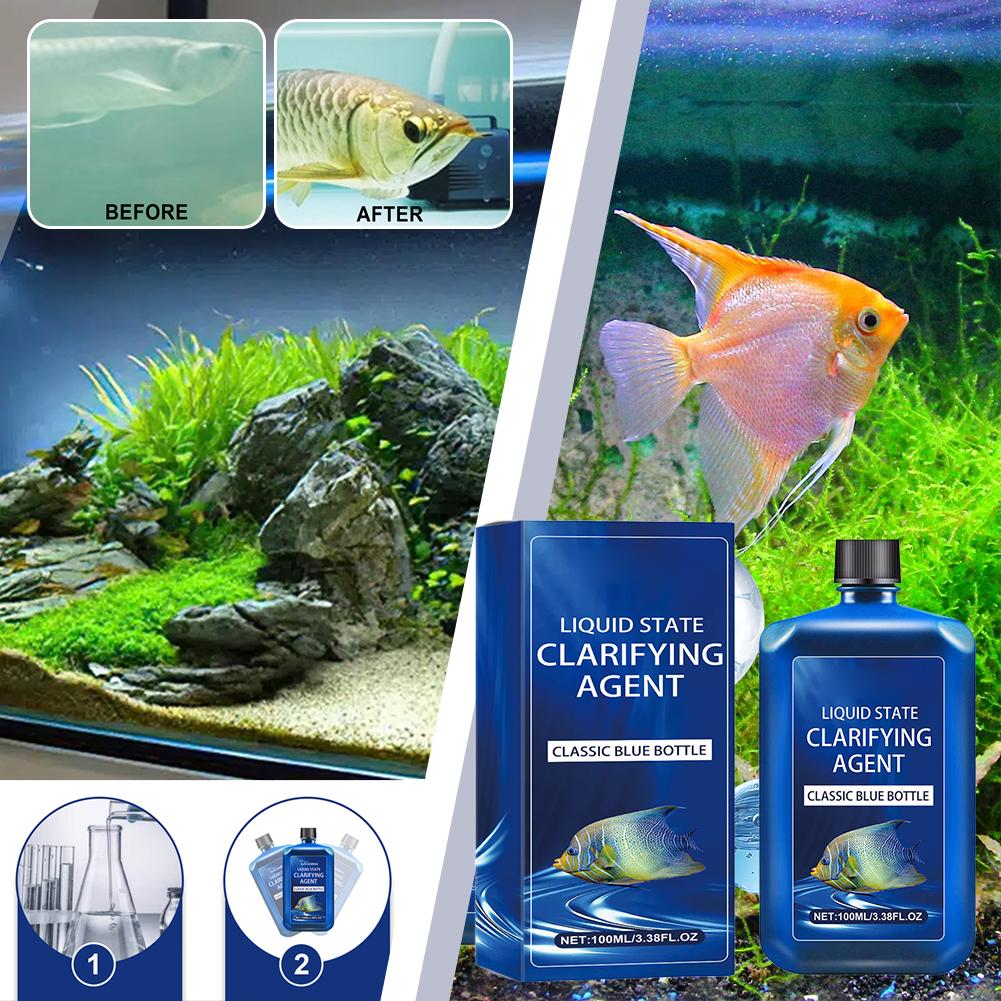 100ml Fish Tank Water Clarifie - огляд і ціна Aquarium Fish Vitamin