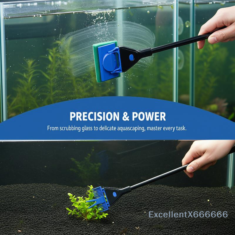 5 In 1 Fish Tank Cleaning Equi - огляд і ціна Aquarium Fish Long