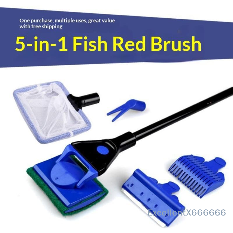 5 In 1 Fish Tank Cleaning Equi - огляд і ціна Aquarium Fish Long