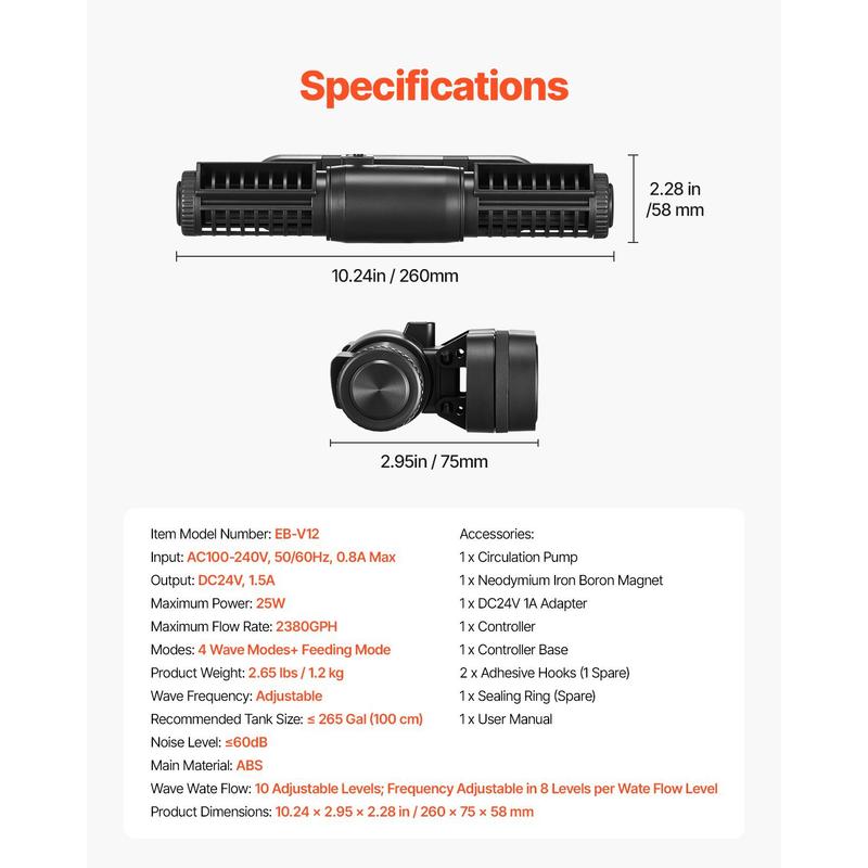 Fish Tank Circulation Pump 238 - огляд і ціна Powerhead Circulation Pump