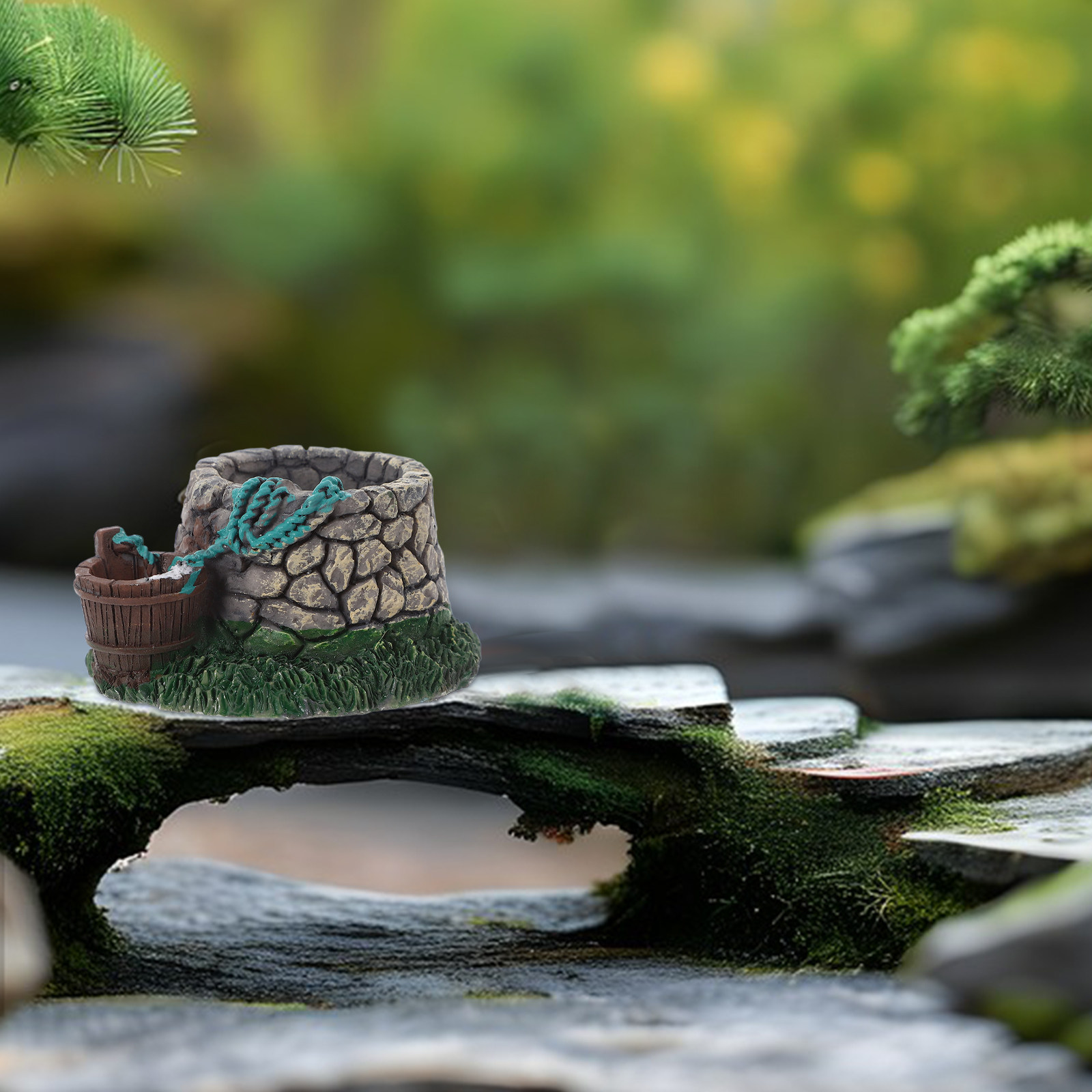 Miniature Garden Bridge and An - огляд і ціна Aquarium Fish Unique