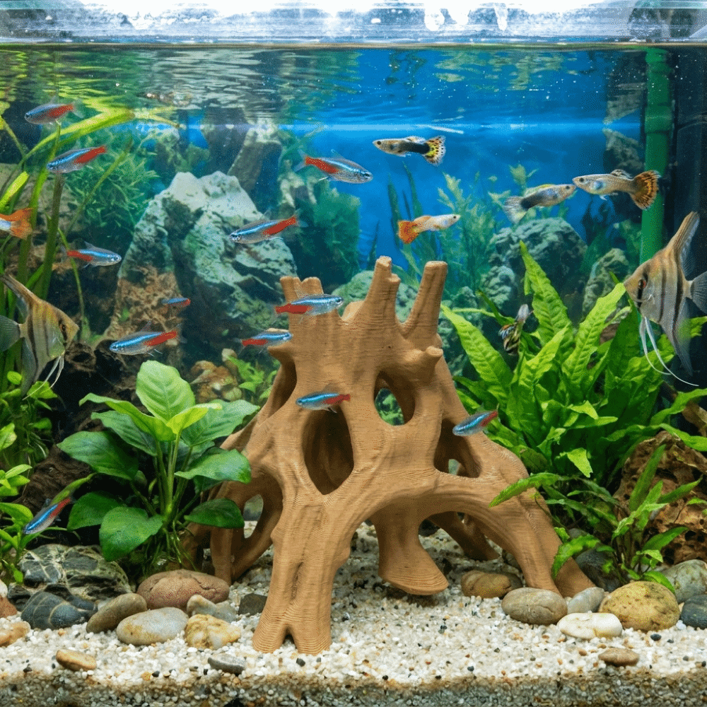 Tree Trunk Fish Shrimp Hiding  - огляд і ціна Aquarium Fish Unique