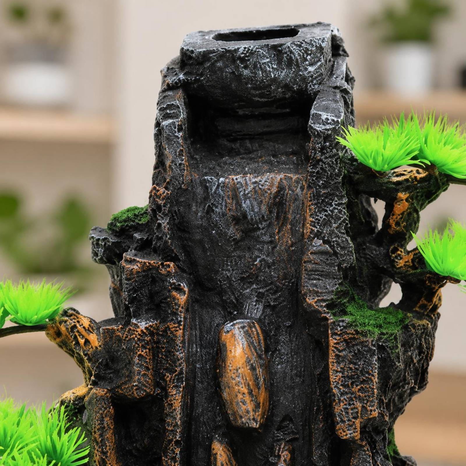 Resin Mountain Waterfall Ornam - огляд і ціна Aquarium Fish Long