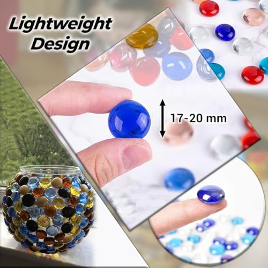 2LB Flat Glass Marbles Color 2 - огляд і ціна Aquarium Fish Glass