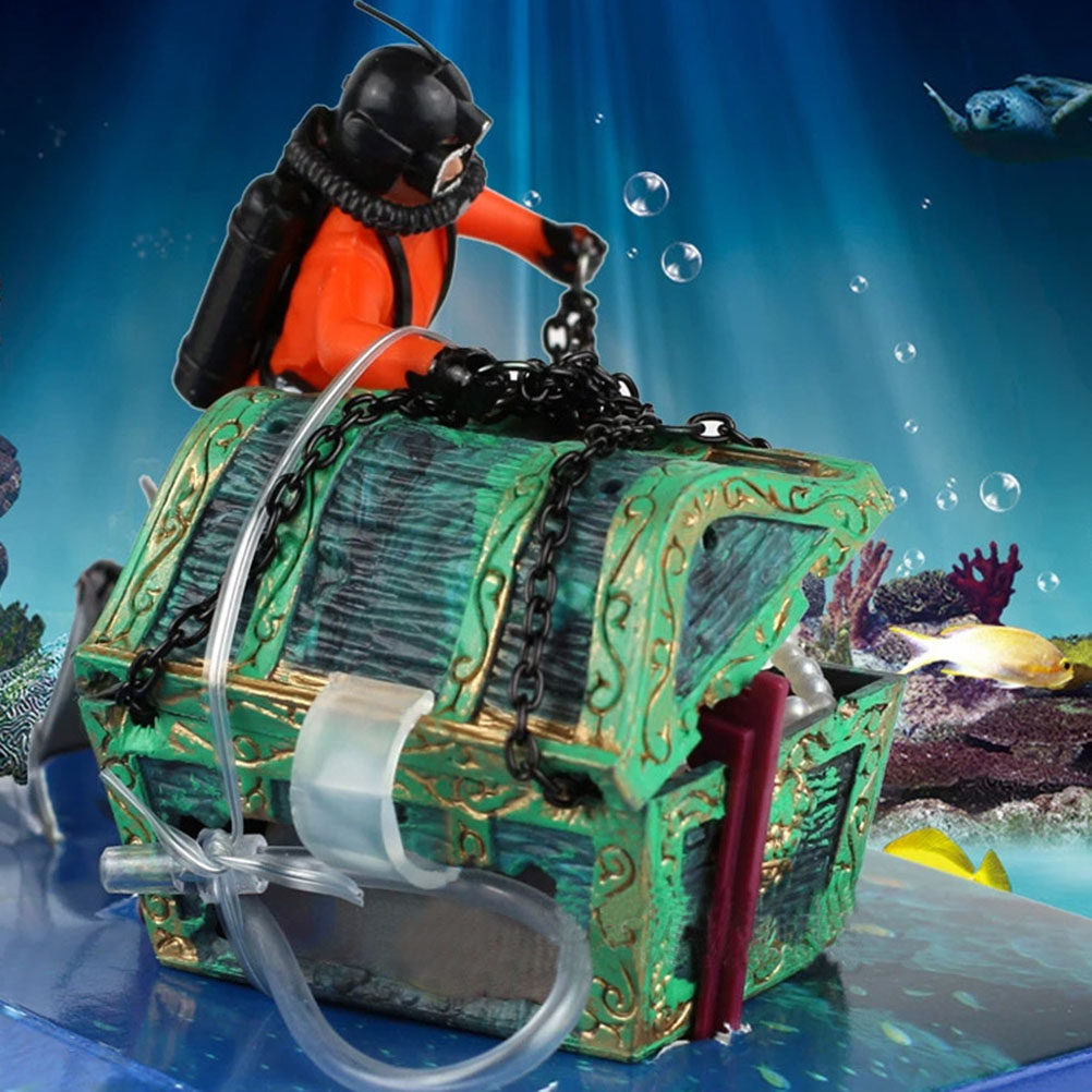 Diver Fish Tank Decoration Ora - огляд і ціна Aquarium Fish Unique