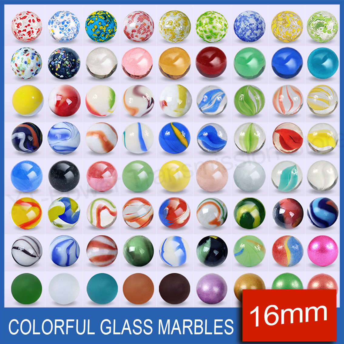 5-90PCS 16mm Colorful Glass Ma - огляд і ціна Aquarium Fish Ball