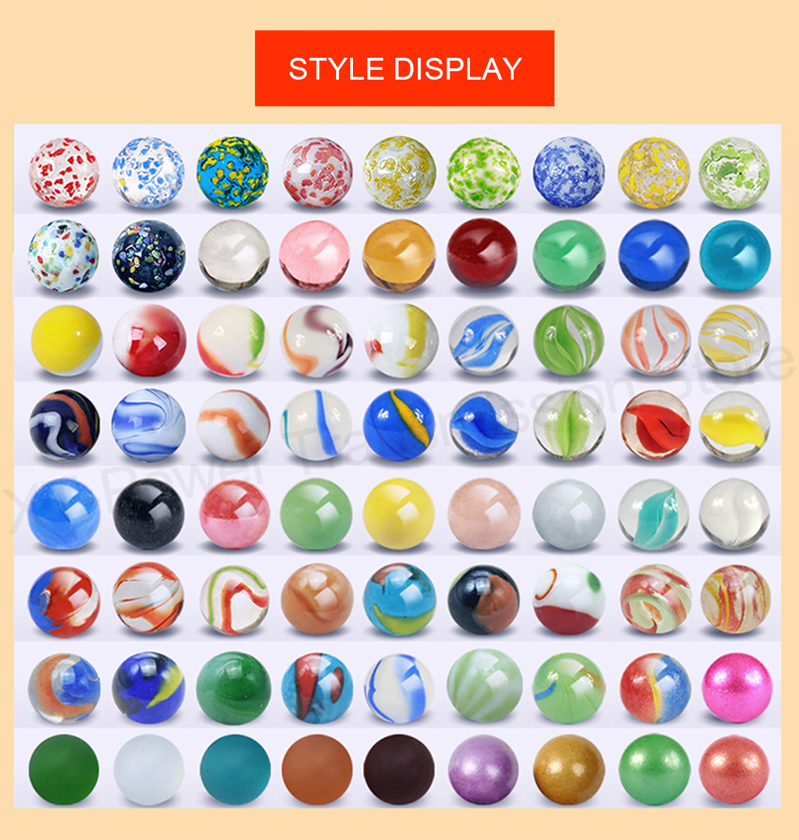 5-90PCS 16mm Colorful Glass Ma - огляд і ціна Aquarium Fish Ball