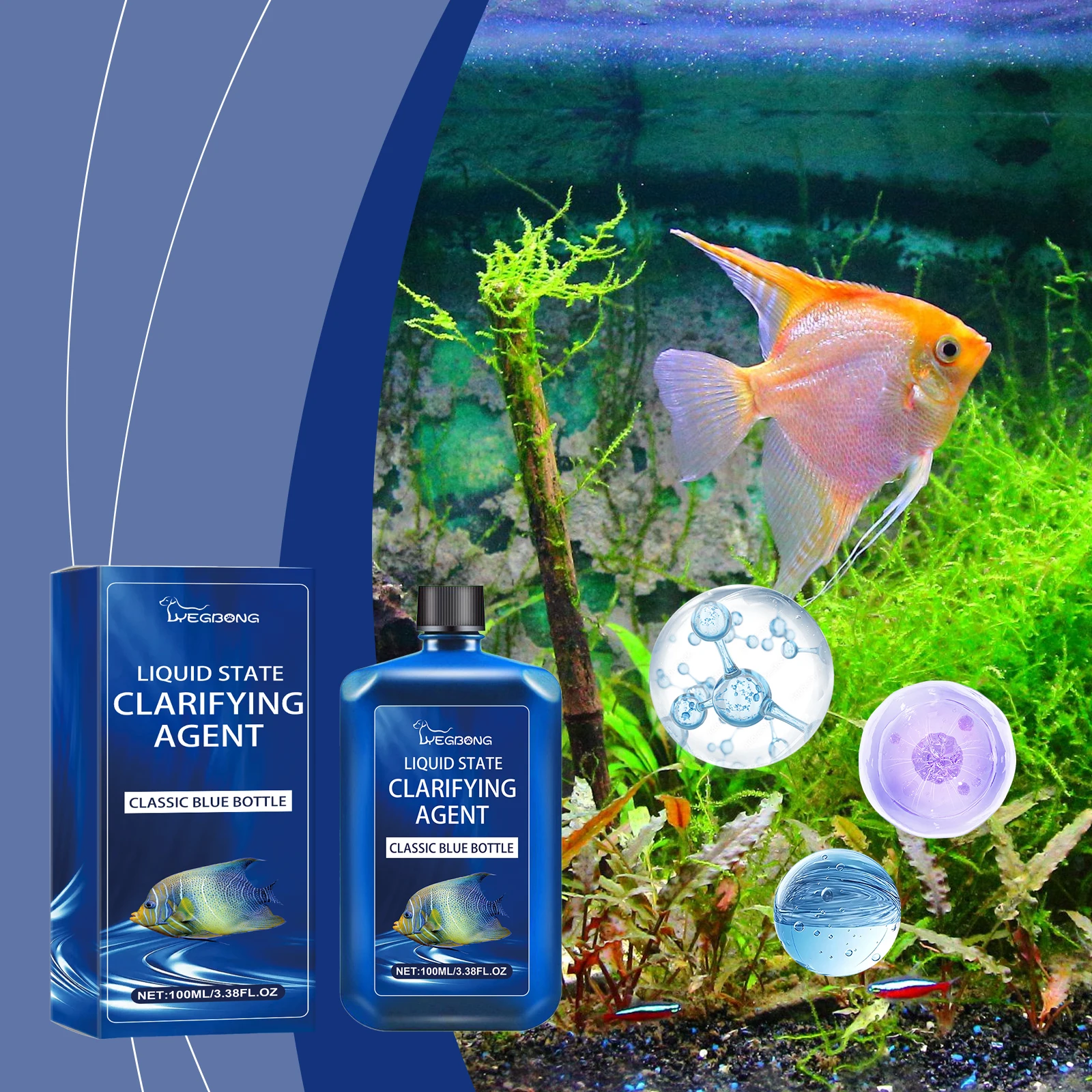 1pc 100ml Aquarium Water Clari - огляд і ціна Aquarium Fish Vitamin