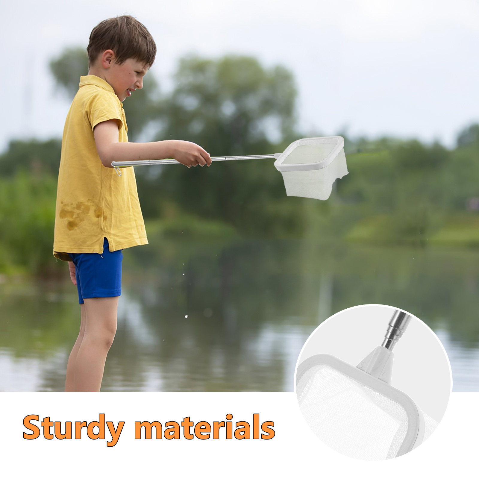 Telescopic Extendable Fish Tan - огляд і ціна Aquarium Fish Net Small