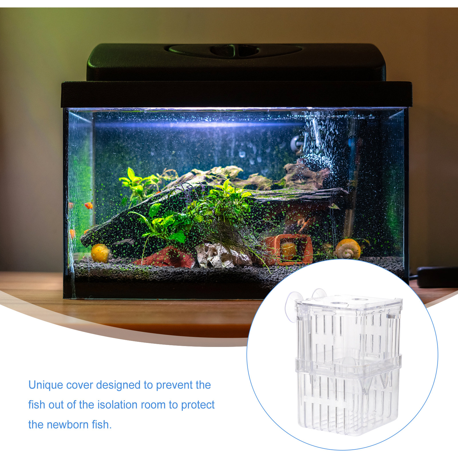 3Pcs Fish Breeding Box with Un - огляд і ціна Aquarium Fish Unique