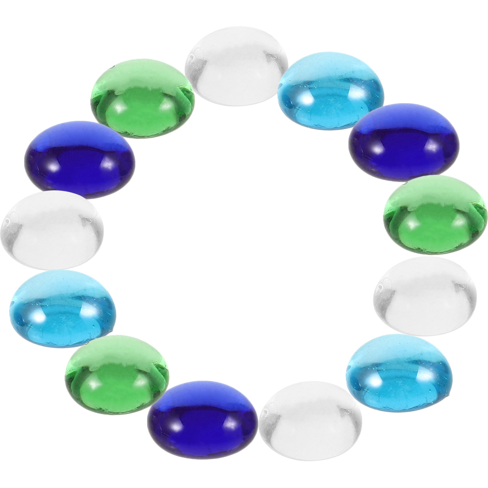 1Set Colorful Glass Beads Flat - огляд і ціна Aquarium Fish Glass