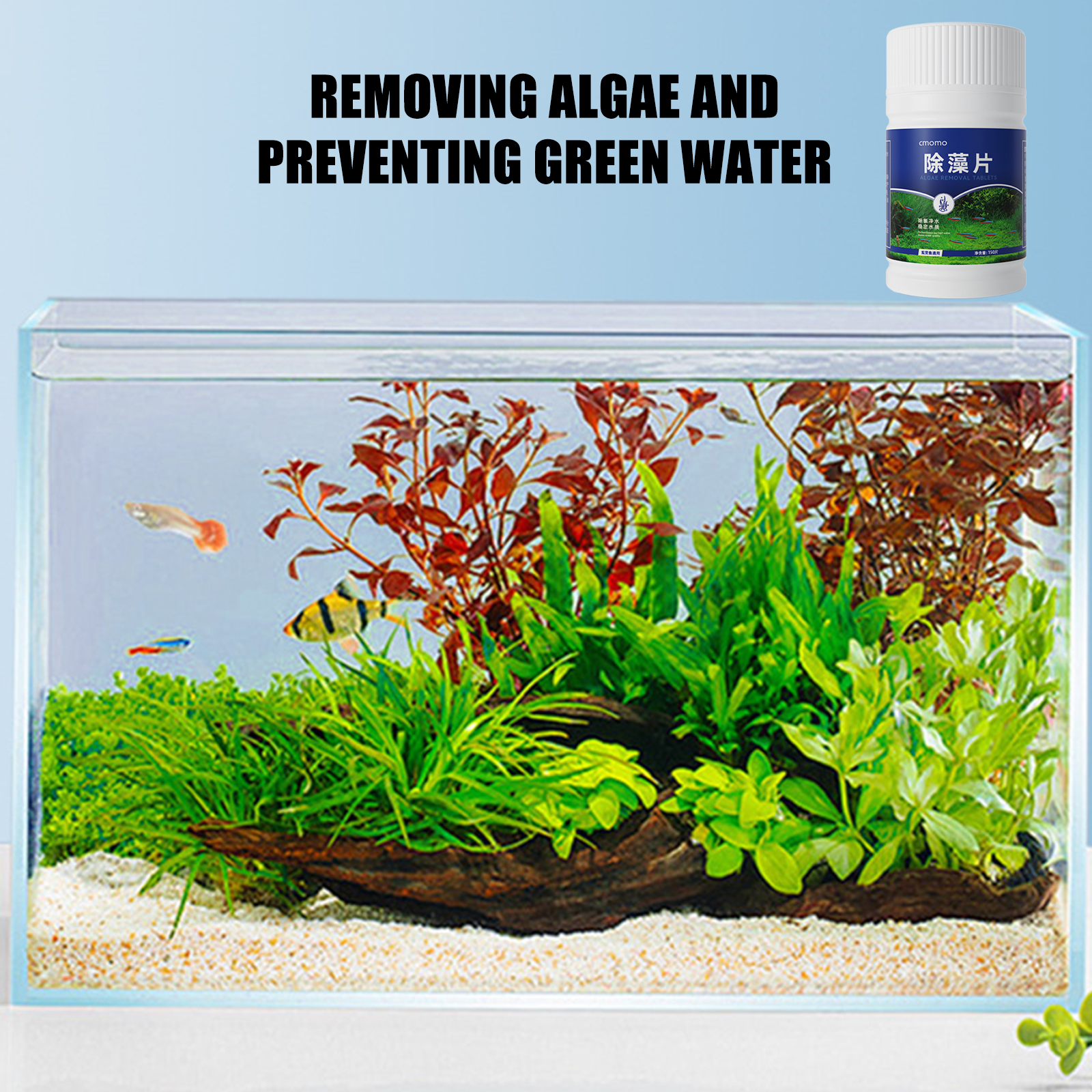 150 Tables Aquarium Algae Clea - огляд і ціна Aquarium Fish Vitamin