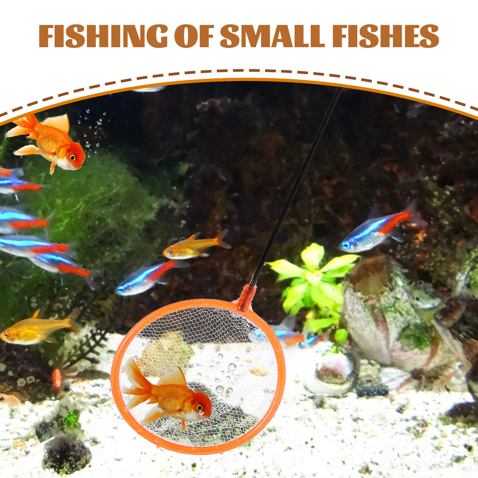 20Pcs Small Aquarium Fishing N - огляд і ціна Aquarium Fish Net Small