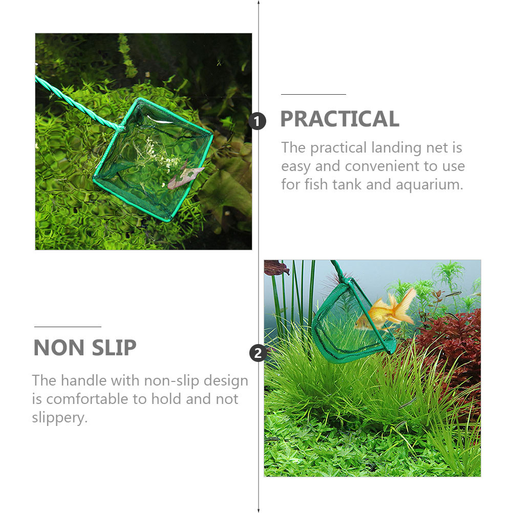 2Pcs Fishing Net Soft Mesh Aqu - огляд і ціна Aquarium Fish Net Small