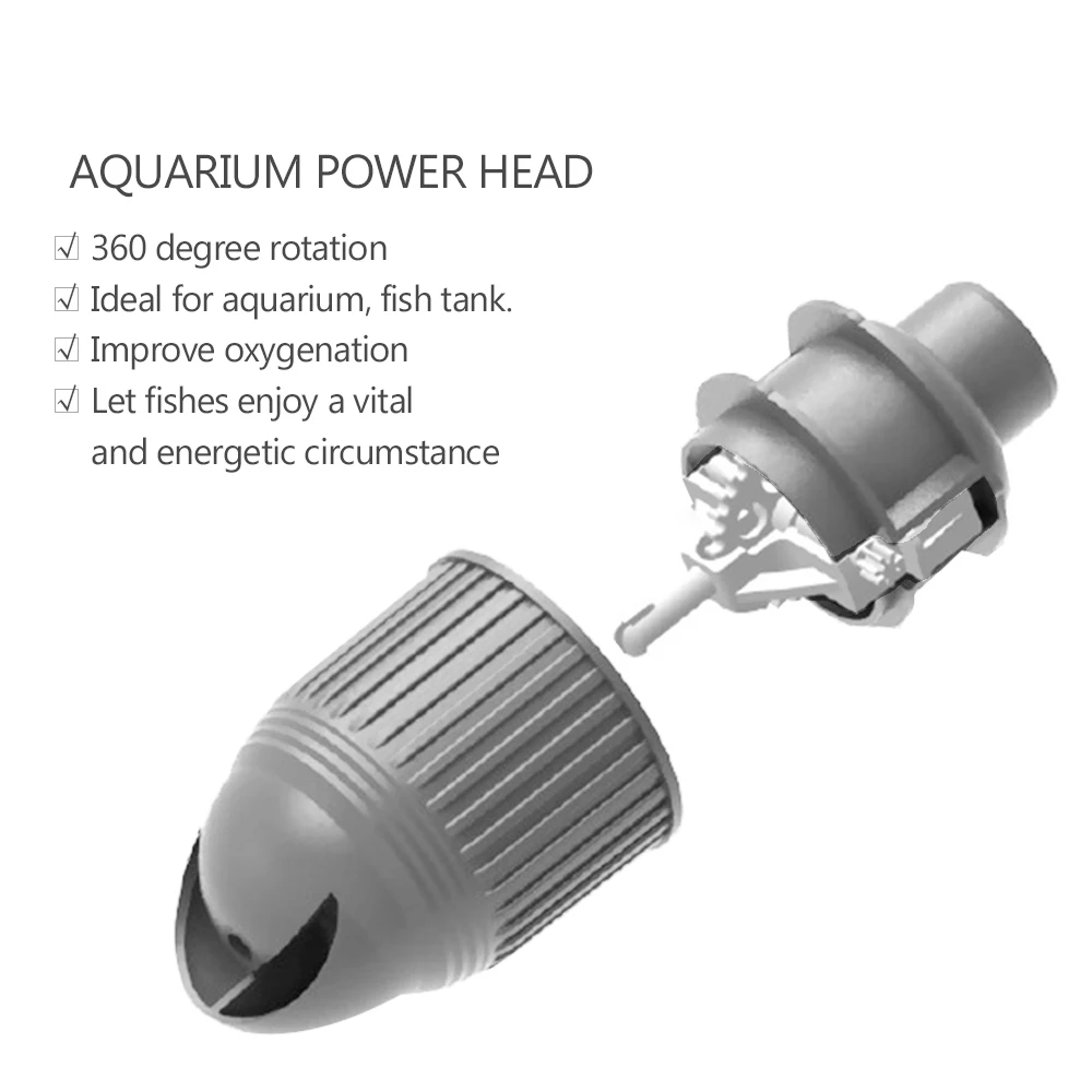 360° Rotating Aquarium Power H - огляд і ціна Powerhead Circulation Pump
