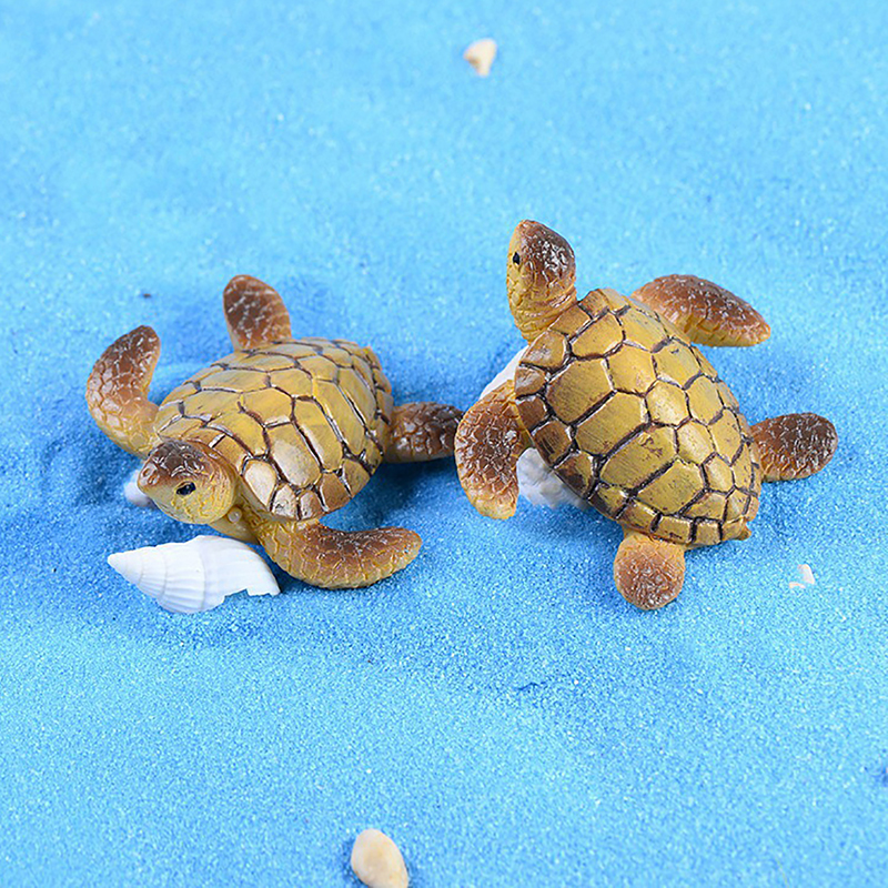 1PC Mini Sea Turtle Model Resi - огляд і ціна Aquarium Fish Names