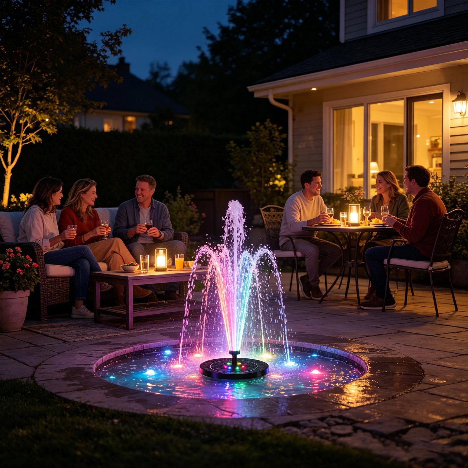 Floating Solar Bird Bath Fount - огляд і ціна Aquarium Fish Light