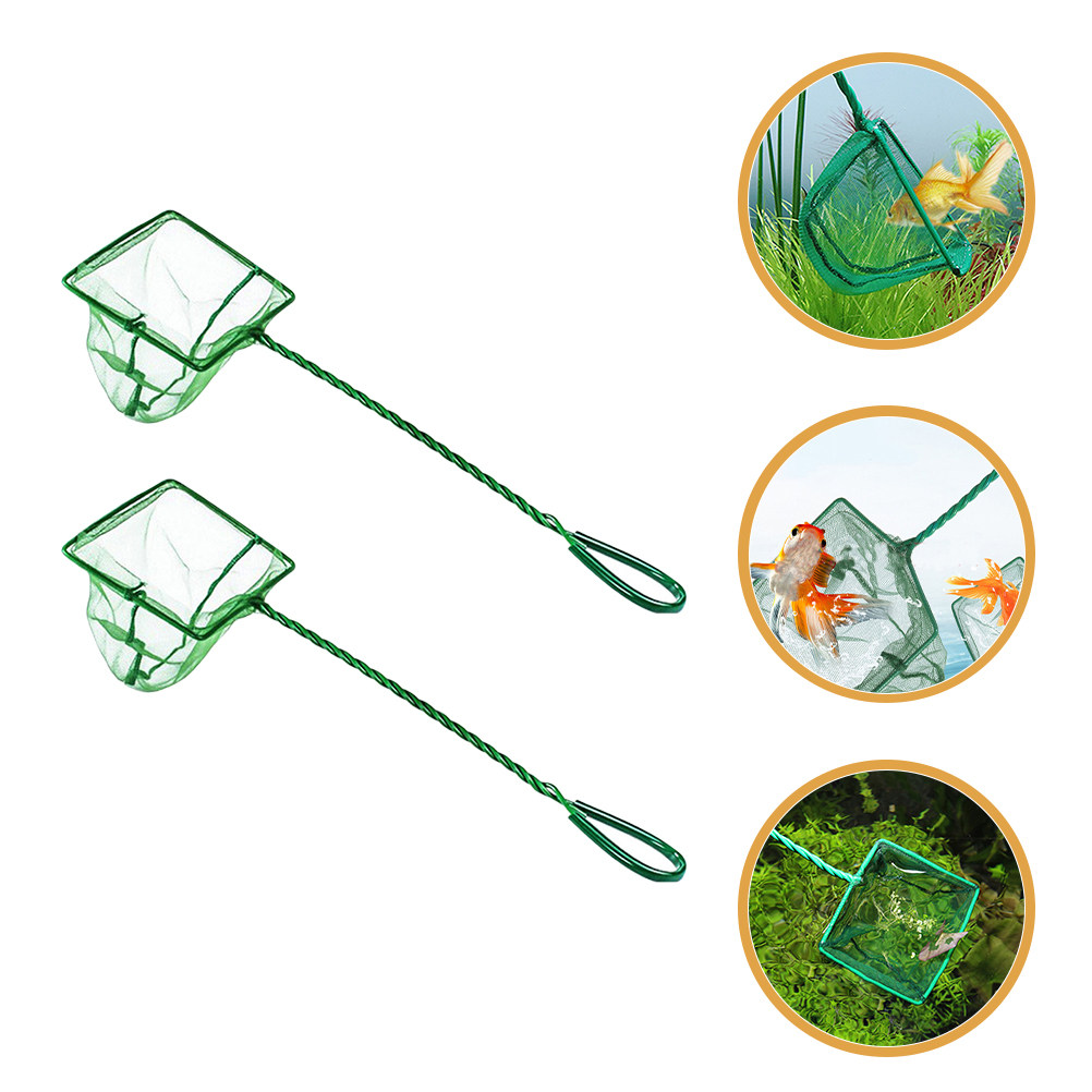 2Pcs Sturdy Plastic Fishing Ne - огляд і ціна Aquarium Fish Net Small