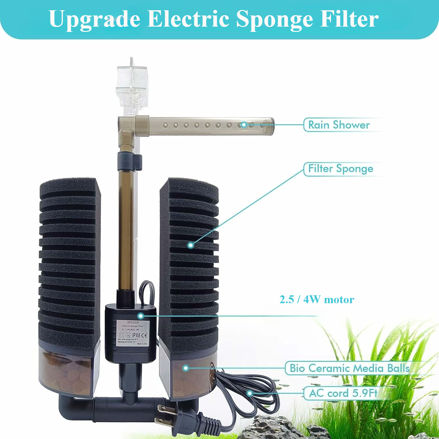 3-IN-1 Clip on Electric Power  - огляд і ціна Aquarium Fish Ball